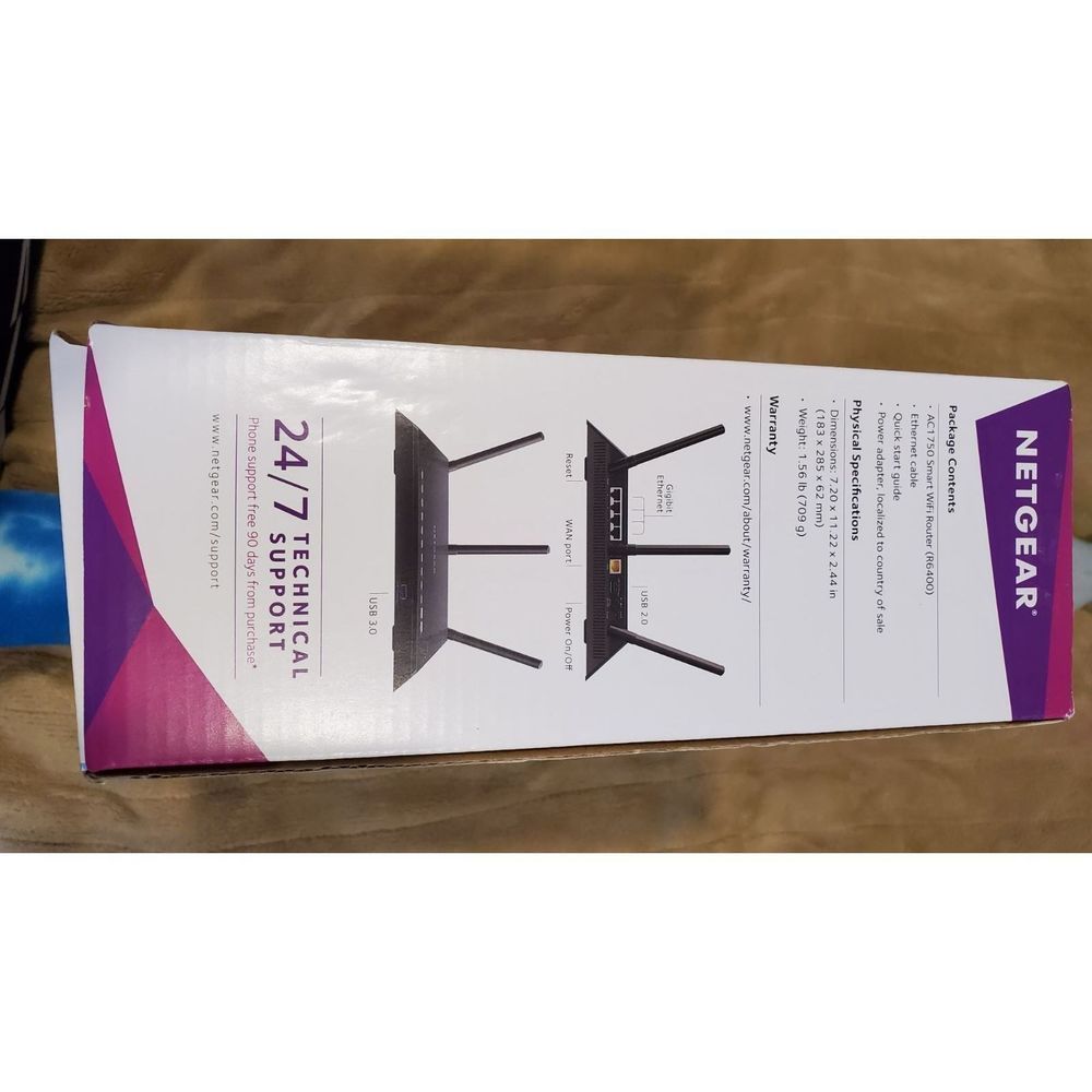 NetGear AC1750 Dual-Band WiFi 5 Router in Black - Picture 3 of 6
